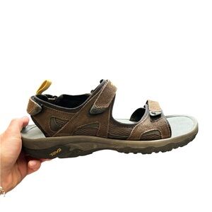 Teva Mens 15 Brown Suede Sport Sandals Hiking Trail Outdoor Gorpcore